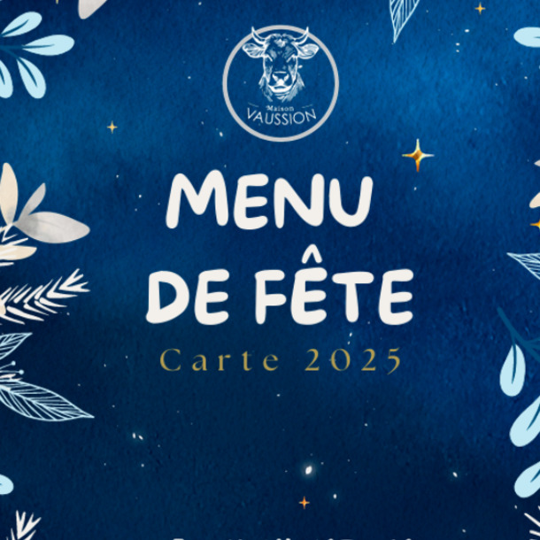 Menu des fêtes - Boucherie Maison Vaussion